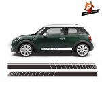Car Stickers 2pcs Car Styling Side Racing Stripe Skirt Limited Edition Decal Stickers Car Accessaries for MINI